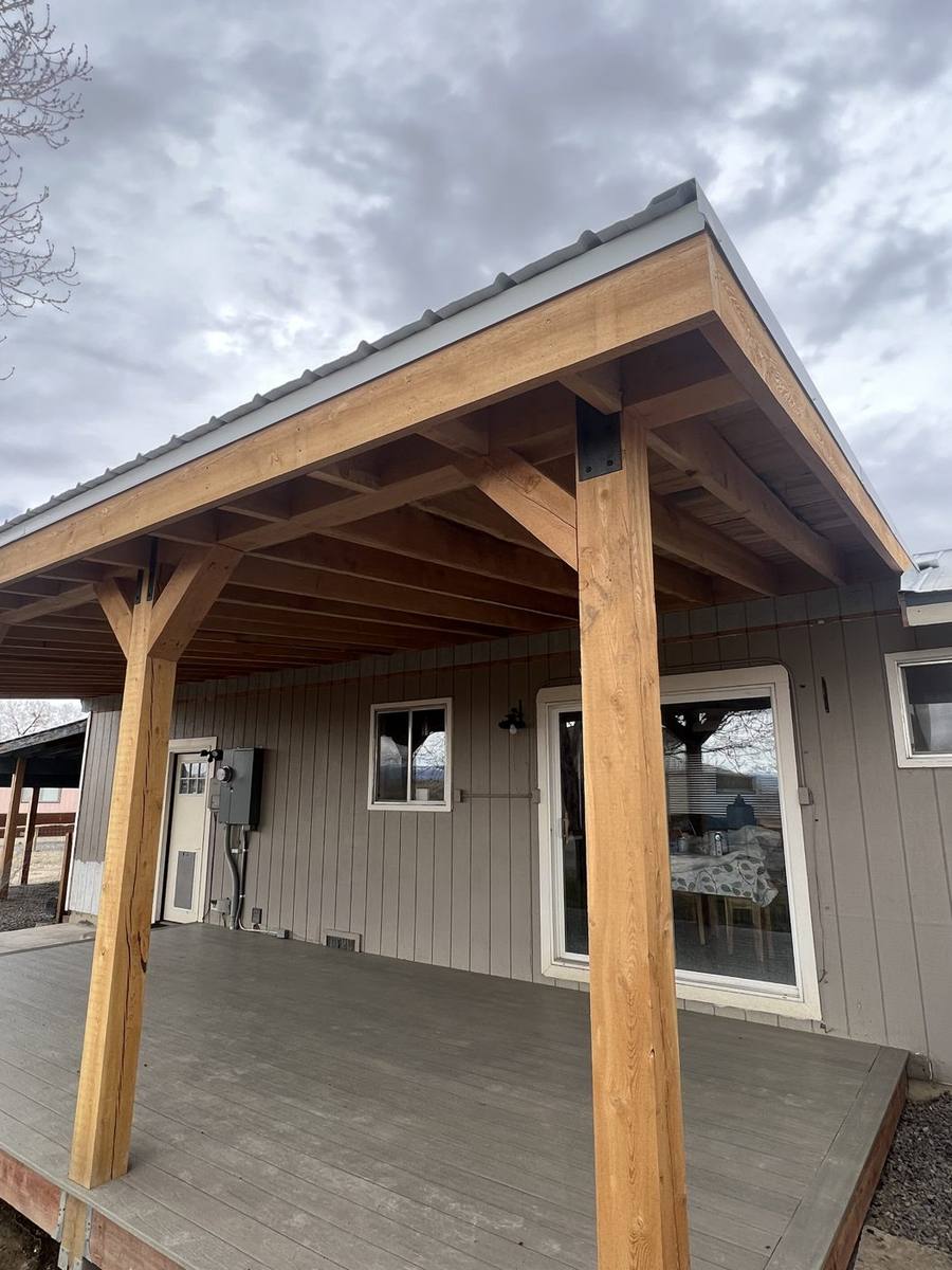 Porch posts and beams