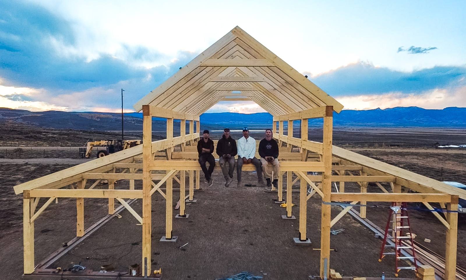 Timber frame cut from JAMCo timbers